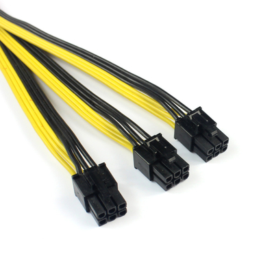 BTC抗夫のPCIe PCIのためのS7 S9 3の方法延長コードのディバイダーの電源コードのディバイダー ケーブルは表現する