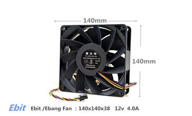 品質  Ebit Ebang E12 44t Avalon 1066 50t Asic Miner Cooler Cooling Fan For Mining Rig 12V 4.0A 工場
